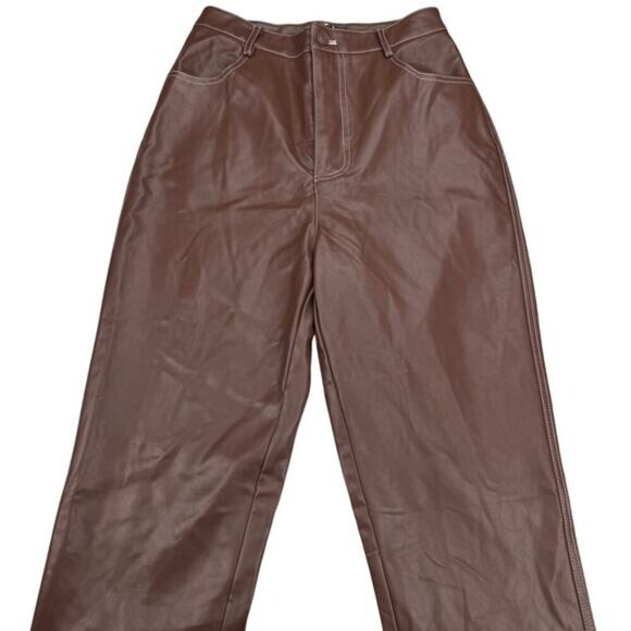 NWT WHITE FOX Truth Be Told Pants In Chocolate Brown Size Small - Picture 3 of 8